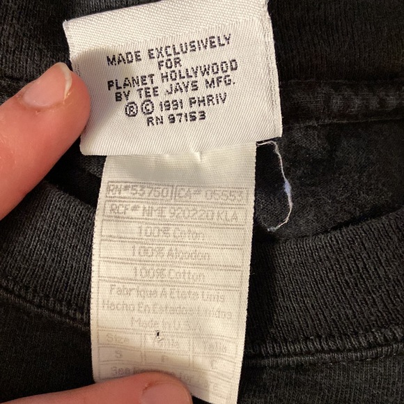 100% cotton Vintage Planet Hollywood Arnold Schwarzenegger t shirt - Picture 5 of 5